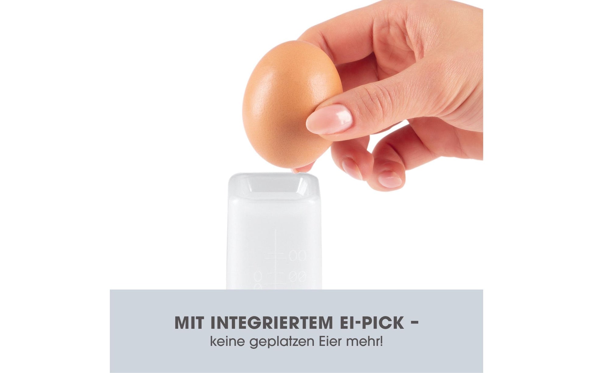 Eierkocher Kompakt 2.0 Silber, 2 Eier - MEGART
