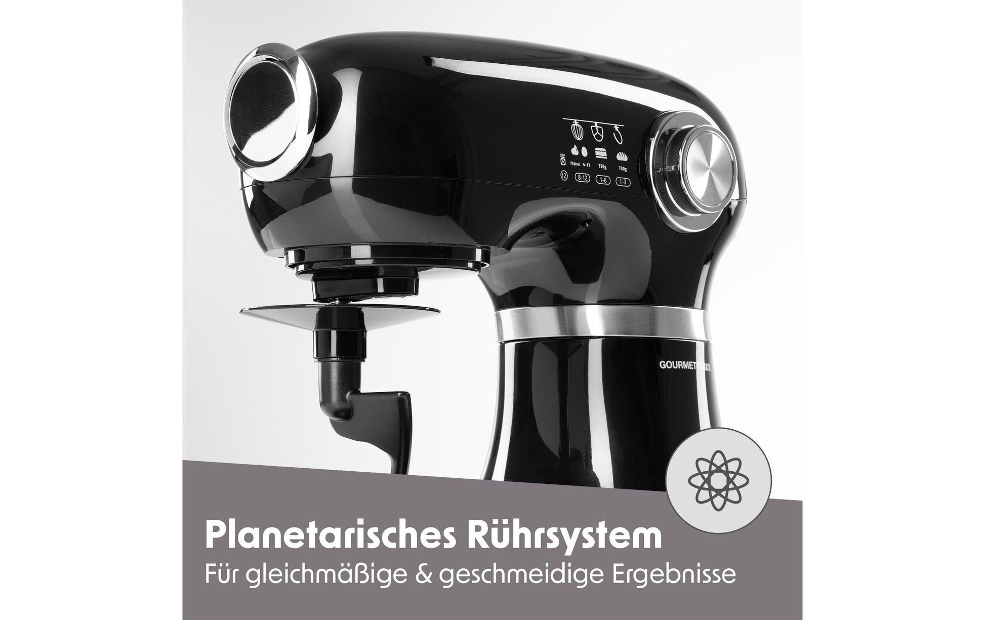 Küchenmaschine Schwarz - MEGART