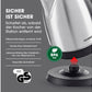 Wasserkocher 1.8 l, Schwarz/Silber - MEGART