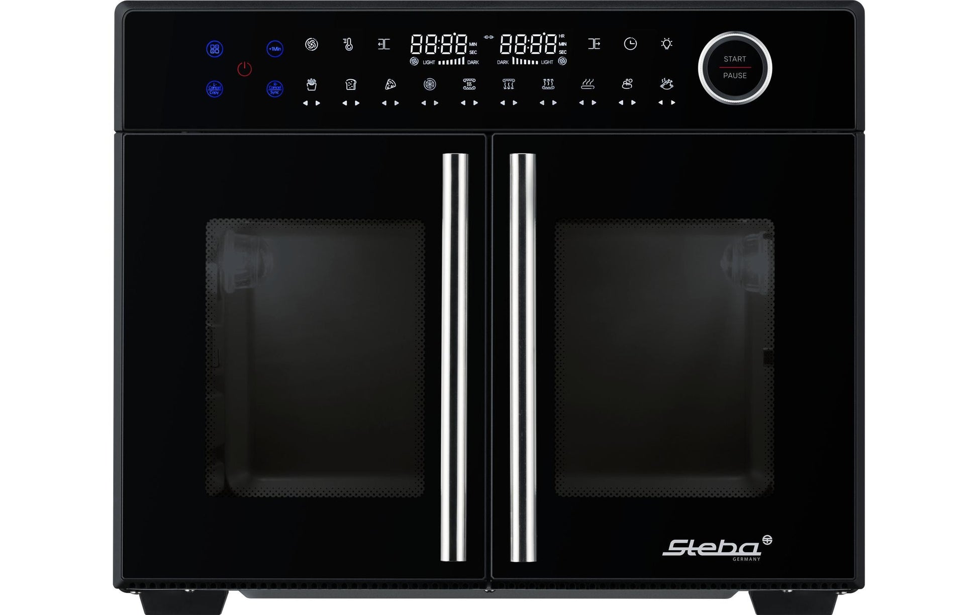 Backofen Airfry Grillbackofen AF Tri Zone 24 l, Schwarz - MEGART