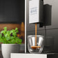 Siebträgermaschine Crema One Touch Schwarz/Silber - MEGART