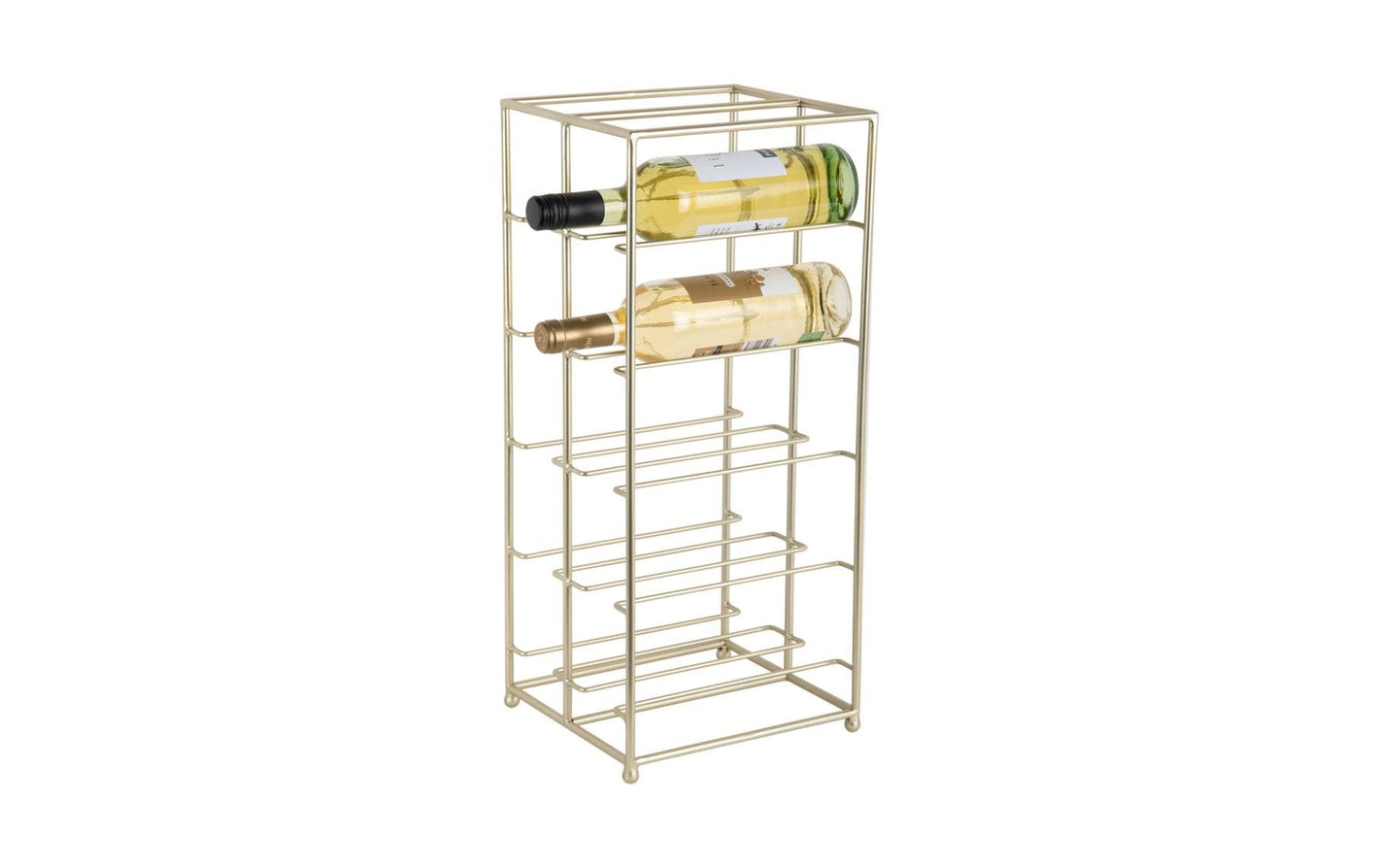 Weinregal Duo Floor 57 x 25 cm, Gold - MEGART