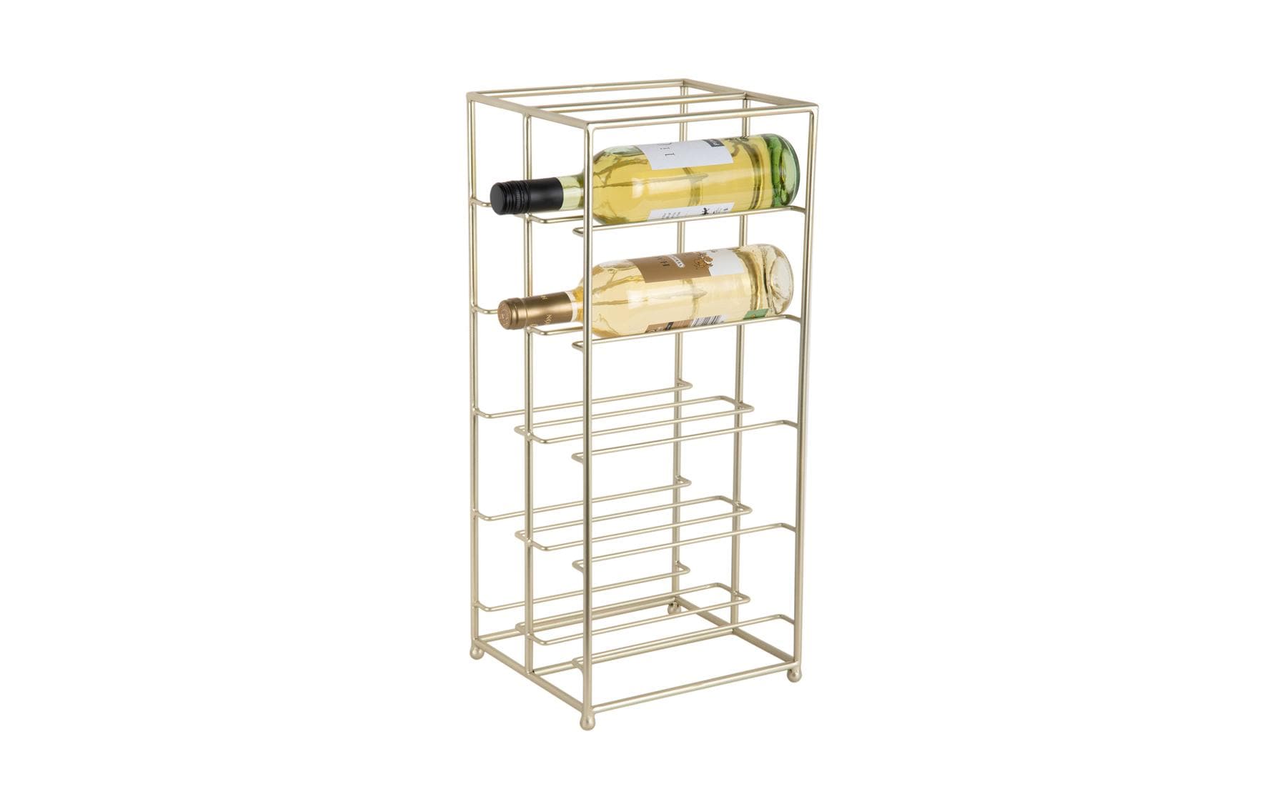 Weinregal Duo Floor 57 x 25 cm, Gold - MEGART