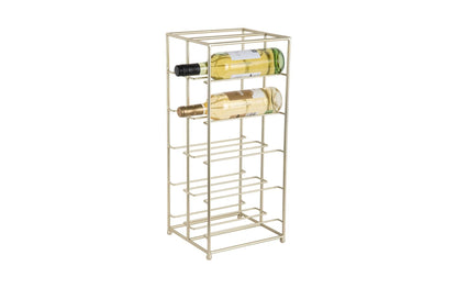 Weinregal Duo Floor 57 x 25 cm, Gold - MEGART