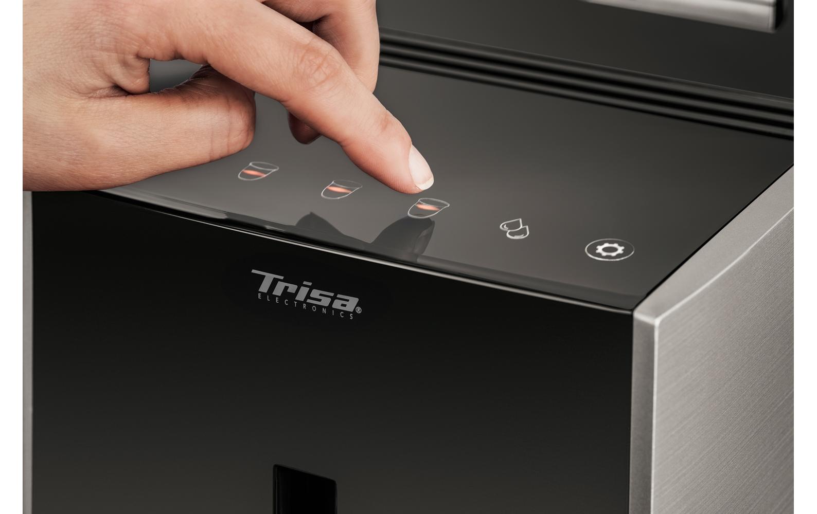 Siebträgermaschine Crema One Touch Schwarz/Silber - MEGART