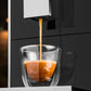 Siebträgermaschine Crema One Touch Schwarz/Silber - MEGART
