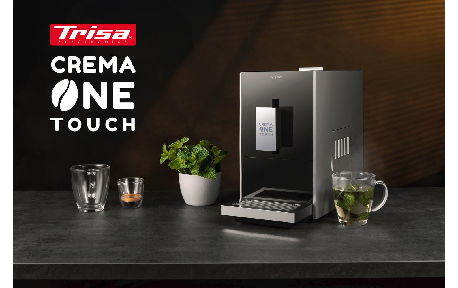 Siebträgermaschine Crema One Touch Schwarz/Silber - MEGART