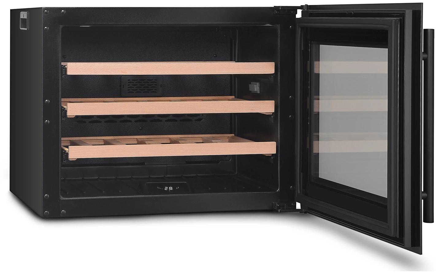 Einbau - Weinklimaschrank 24 Flaschen Schwarz, Rechts - MEGART