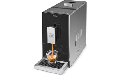 Siebträgermaschine Crema One Touch Schwarz/Silber - MEGART