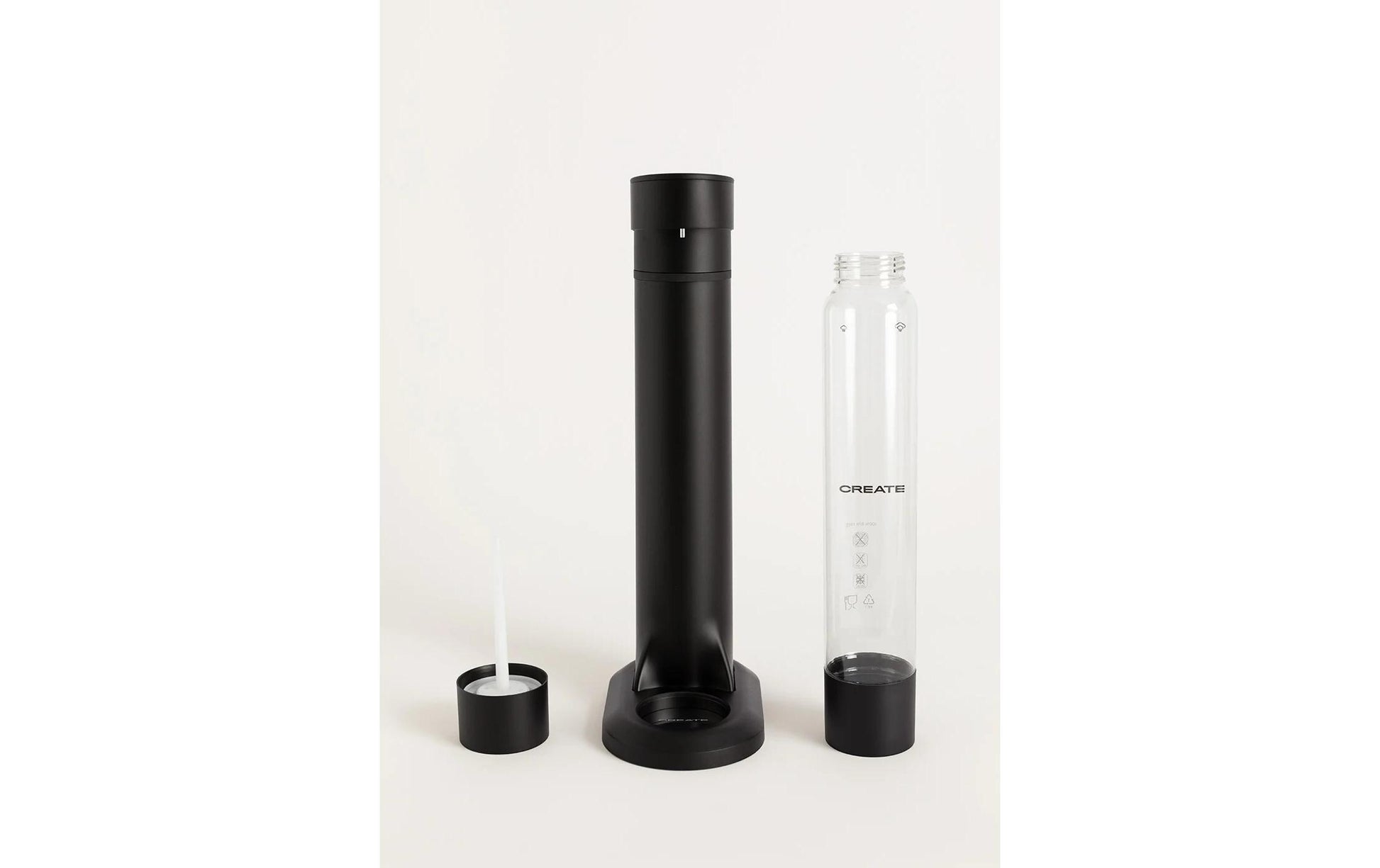 Wassersprudler Soda Maker Studio – Basic Set Schwarz - MEGART