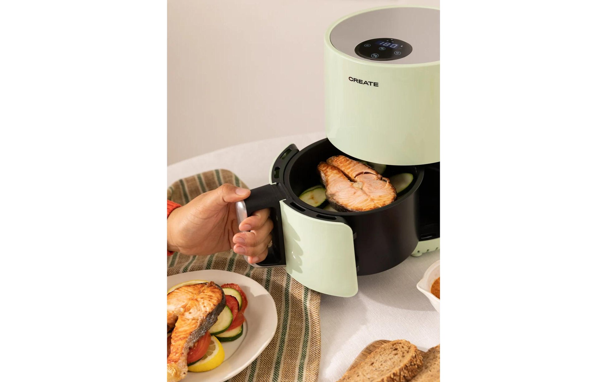Fritteuse Air Fryer Pastelgrün 1.5 l - MEGART