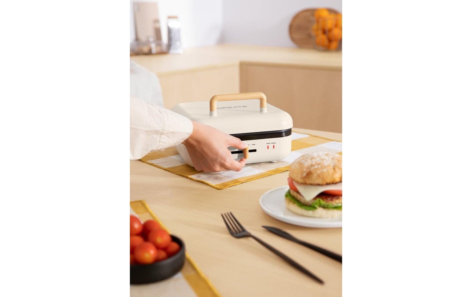 Waffeleisen Stone Studio Pro - 180° Wollweiss - MEGART