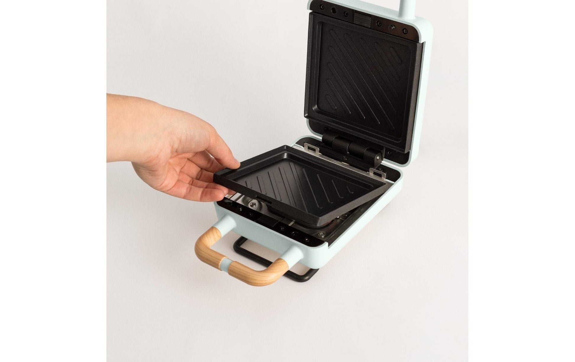 Waffeleisen Stone 2 in 1 Compact Pastellblau - MEGART