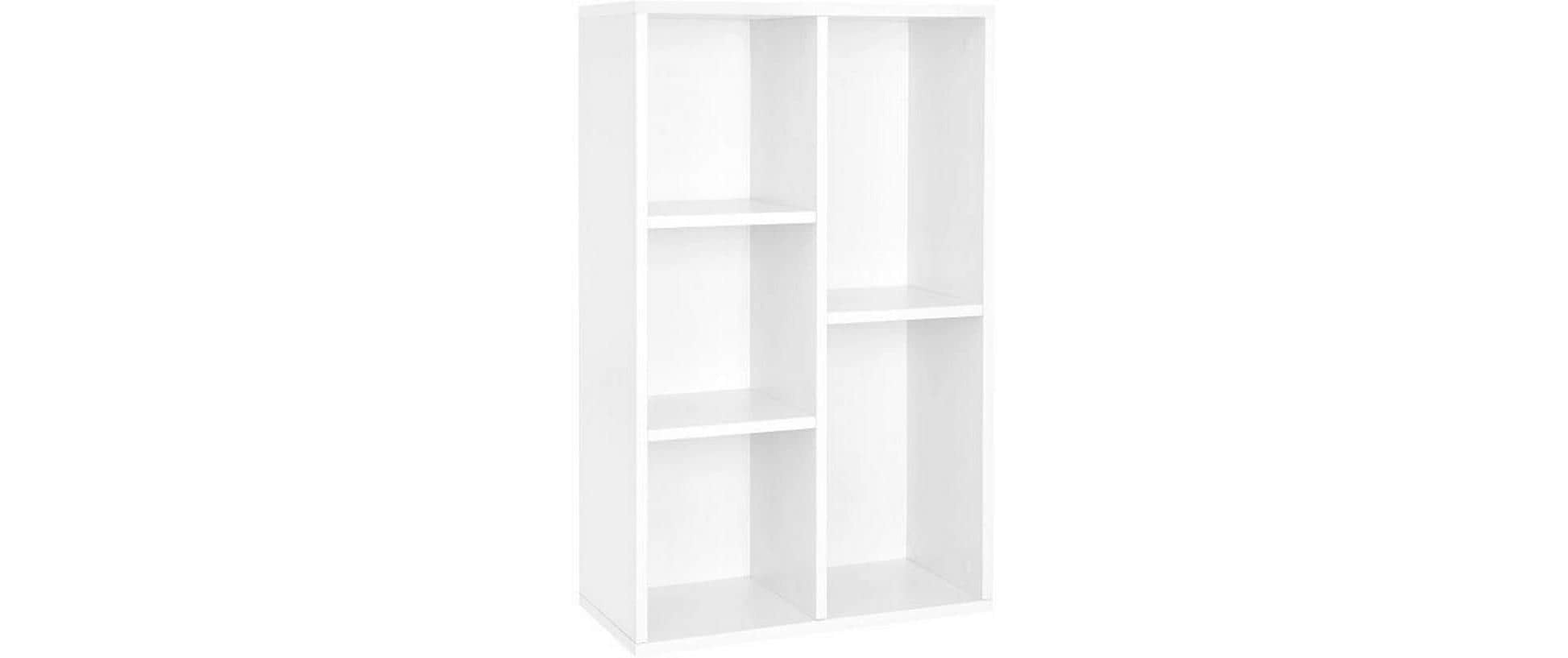 Regal 5 Ablagen 50 x 80 cm, Weiss - MEGART