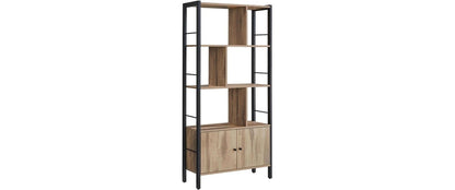 Regal 74 x 154.5 cm, Braun/Schwarz - MEGART