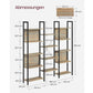 Regal 14 Ablagen 158 x 166 cm, Braun/Schwarz - MEGART