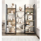 Regal 14 Ablagen 158 x 166 cm, Braun/Schwarz - MEGART