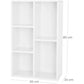 Regal 5 Ablagen 50 x 80 cm, Weiss - MEGART