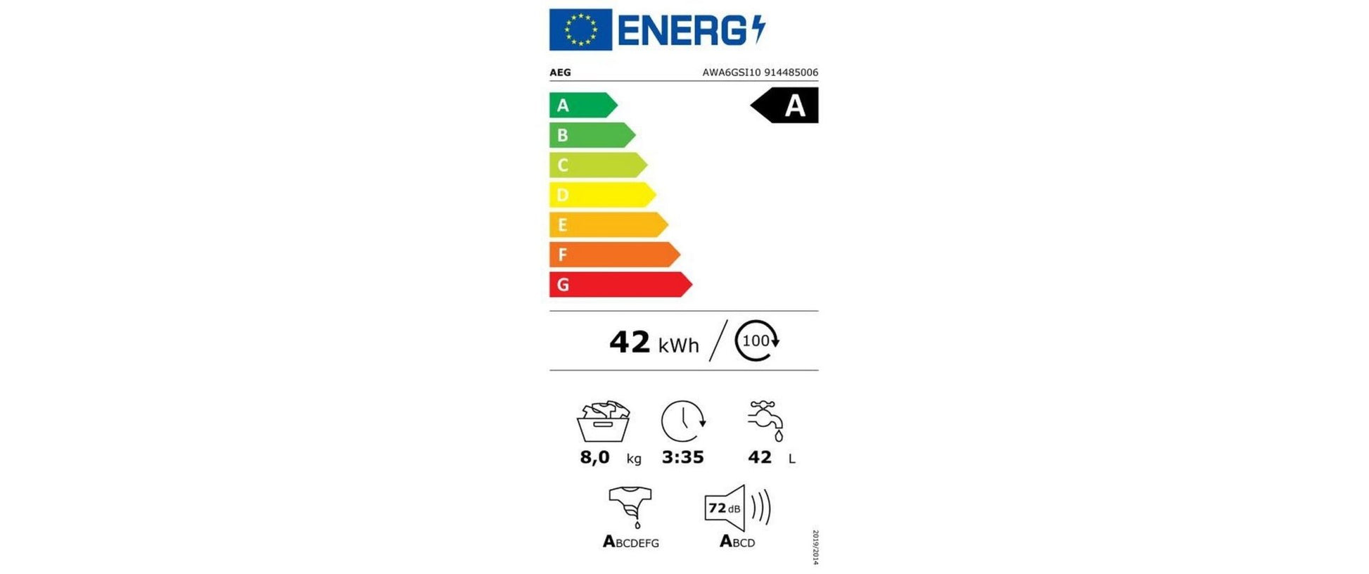 Waschmaschine AWA6GSI10 Links - MEGART