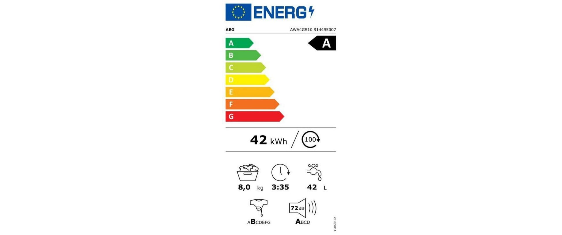 Waschmaschine AWA4GS10 Links - MEGART