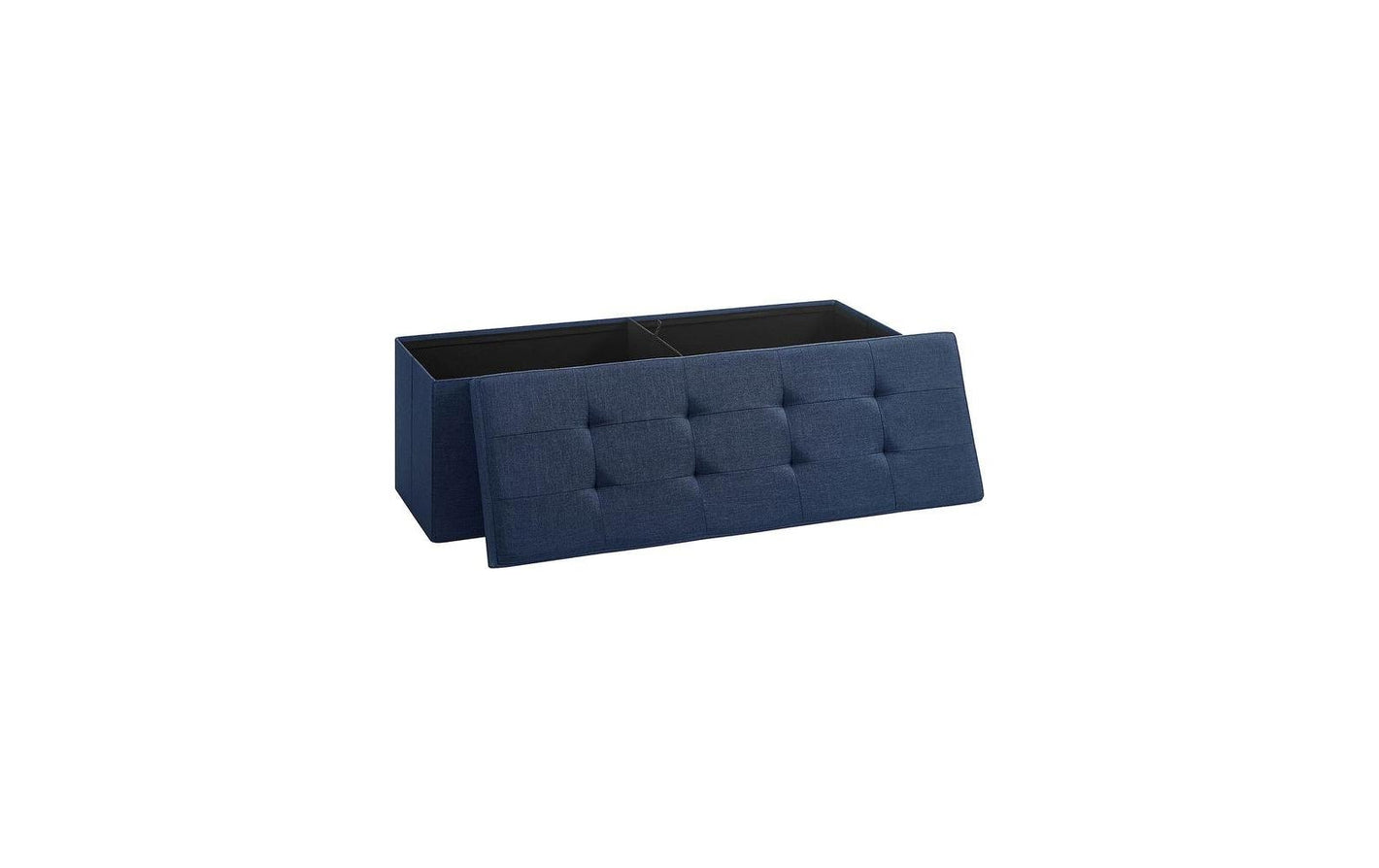 Sitztruhe mit Aufbewahrung 110 x 38 cm, Blau