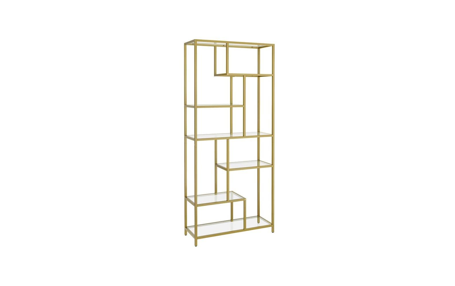 Regal 6 Ablagen 80 x 180.3 cm, Gold - MEGART
