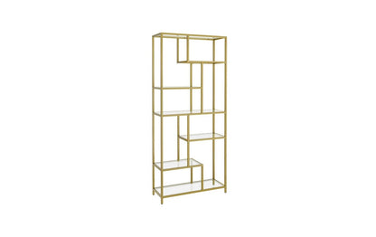 Regal 6 Ablagen 80 x 180.3 cm, Gold - MEGART