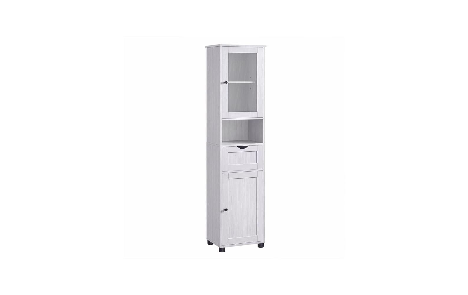 Vitrine Landhausstil 40 x 165 cm, Weiss - MEGART