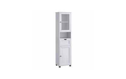 Vitrine Landhausstil 40 x 165 cm, Weiss - MEGART