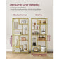 Regal 6 Ablagen 80 x 180.3 cm, Gold - MEGART