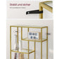 Regal 6 Ablagen 80 x 180.3 cm, Gold - MEGART