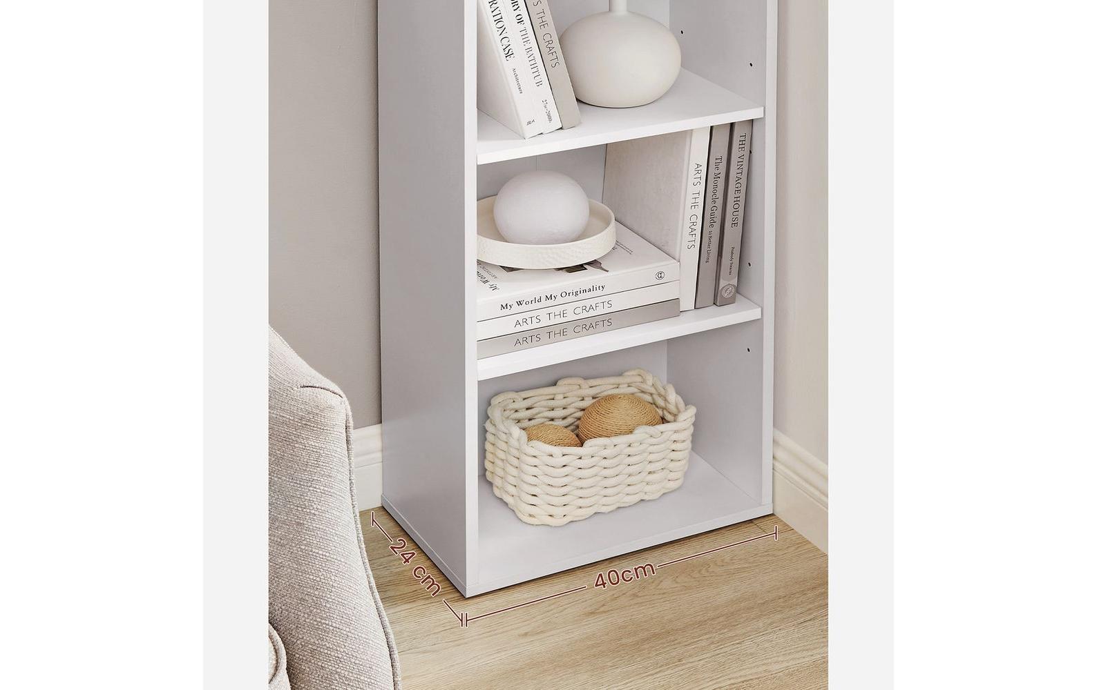 Regal 6 Ablagen 40 x 178.5 cm, Weiss - MEGART