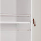 Regal 6 Ablagen 40 x 178.5 cm, Weiss - MEGART