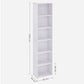 Regal 6 Ablagen 40 x 178.5 cm, Weiss - MEGART