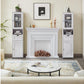 Vitrine Landhausstil 40 x 165 cm, Weiss - MEGART