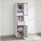 Vitrine Landhausstil 40 x 165 cm, Weiss - MEGART