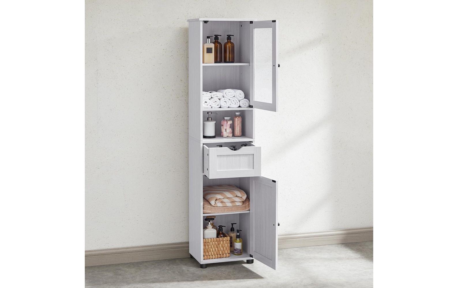 Vitrine Landhausstil 40 x 165 cm, Weiss - MEGART