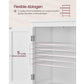 Vitrine Landhausstil 60 x 110 cm, Weiss Holz - MEGART