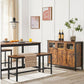 Kommode Industrial Look 100 x 75 cm, Braun - MEGART