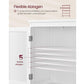 Vitrine Landhausstil 60 x 110 cm, Weiss, Holz - MEGART