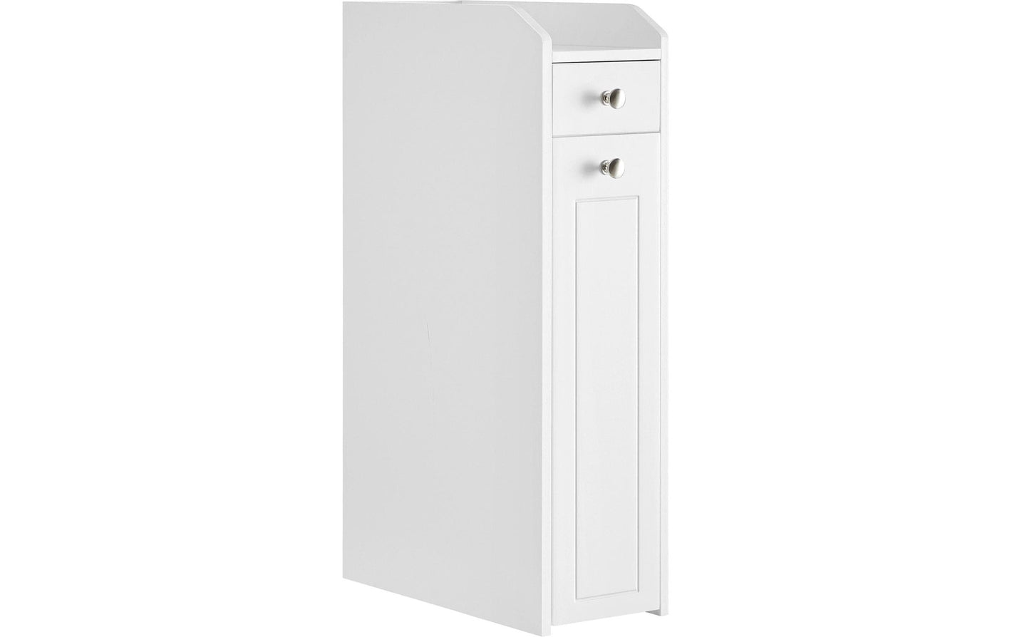 Kommode schmal 18 x 70 cm, Weiss - MEGART
