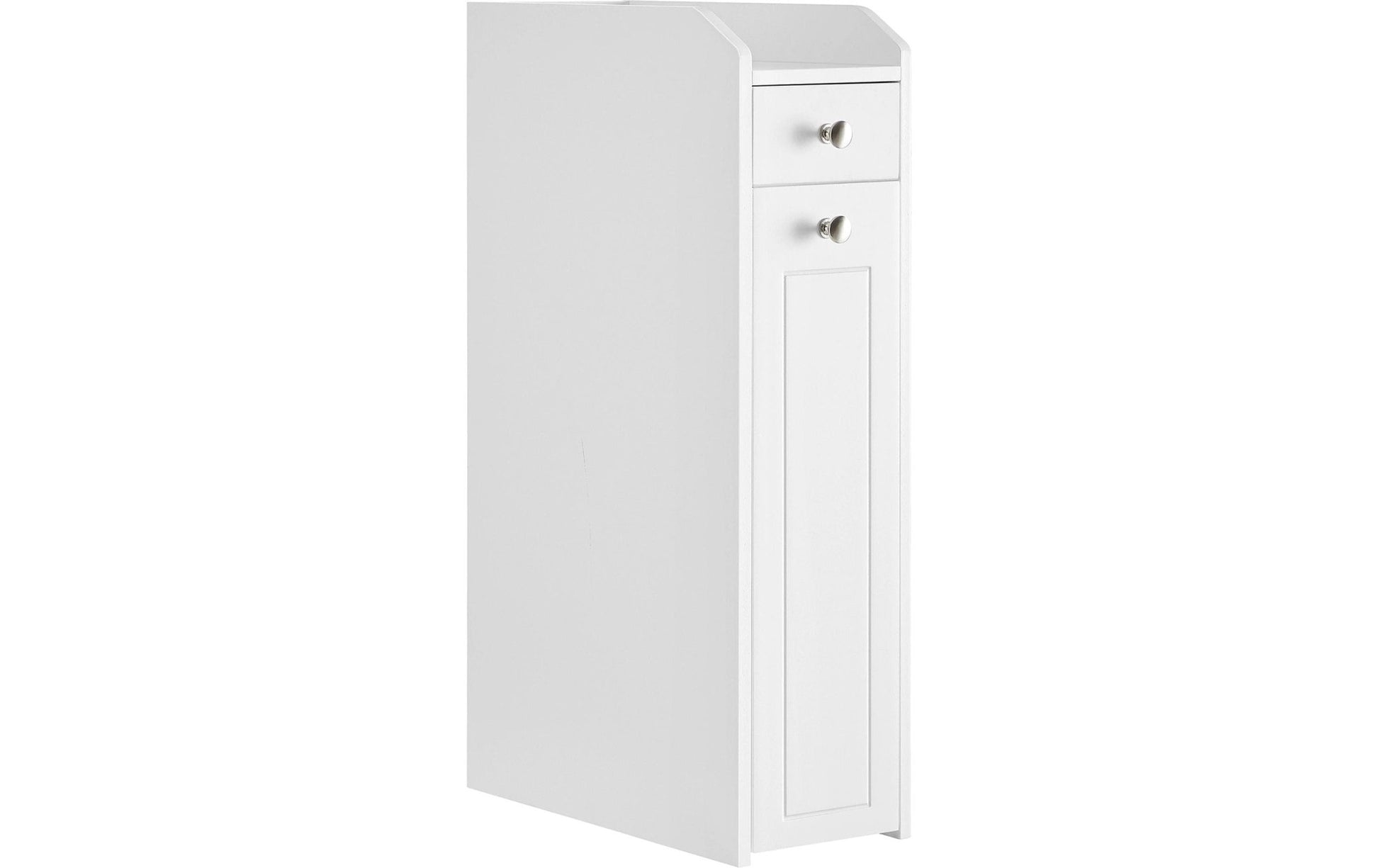 Kommode schmal 18 x 70 cm, Weiss - MEGART