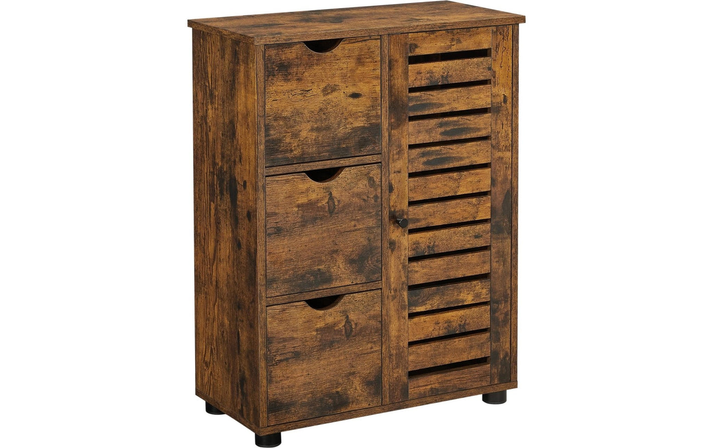 Schrank mit Schubladen 60 x 80 cm, Braun - MEGART