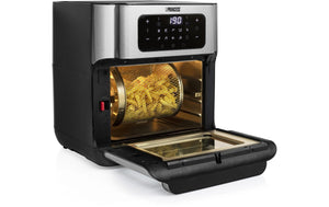 Heissluftofen mit Frittierfunktion 10 l, Schwarz - MEGART