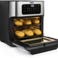 Heissluftofen mit Frittierfunktion 10 l, Schwarz - MEGART