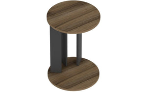 Beistelltisch Ema 34 x 64 cm, Braun/Schwarz - MEGART