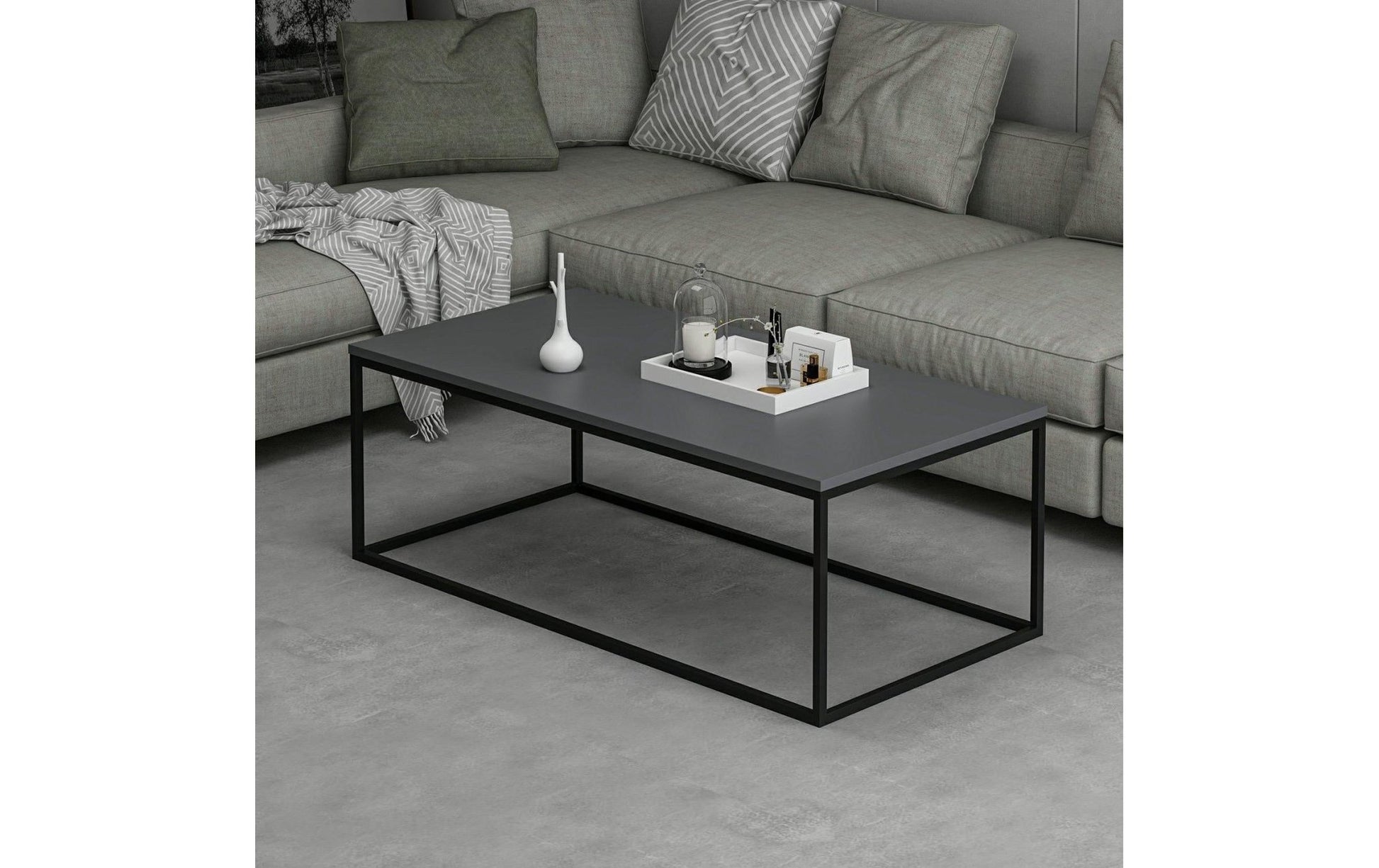 Couchtisch Tiger 120 x 42 cm, Grau - MEGART