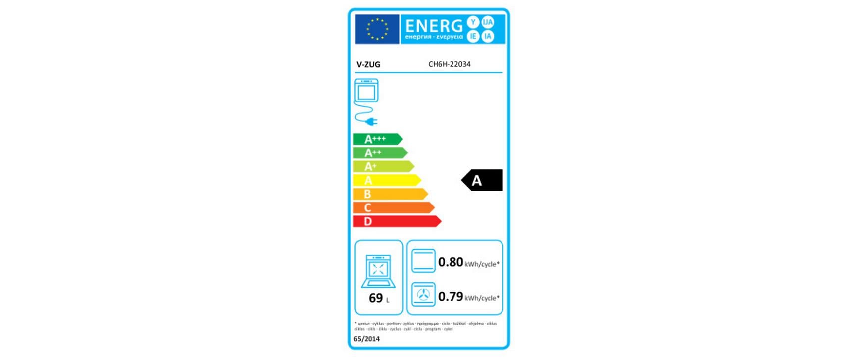Einbauherd Combair V600 7UHC Black - MEGART