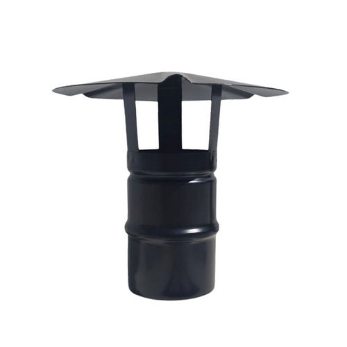 China-Hut Edelstahl 304 für Pellet-Rauchrohre schwarz