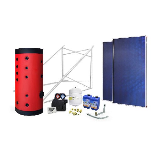Aton Solaranlage Zwangsumlauf 500 L, 2 Wärmetauscher, 3 Kollektoren - MEGART